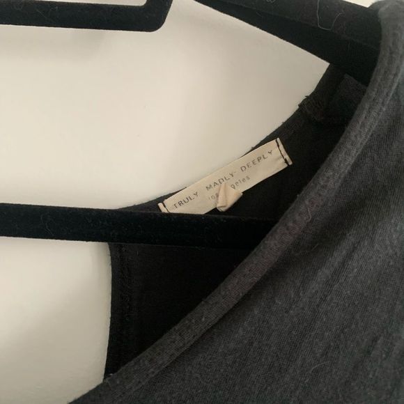 Truly Madly Deeply | Black cut out back t-shirt - Picture 3 of 3